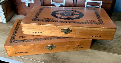 Set Of Vintage Wooden Cigar Box Madrigal Habana Made In Mexico • $17.99