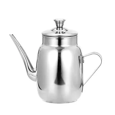 Drip Free Spout Olive Oil Can Stainless Steel Sesame Oil Dispenser  Kitchen • £8.94