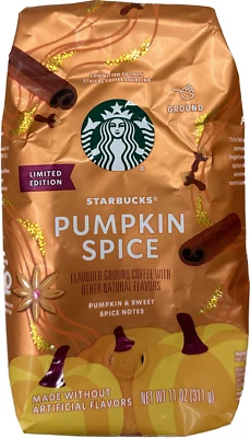 $24.99 • Buy NEW LIMITED EDITION STARBUCKS GROUND COFFEE PUMPKIN SPICE FLAVOR 11OZ (311g) BAG