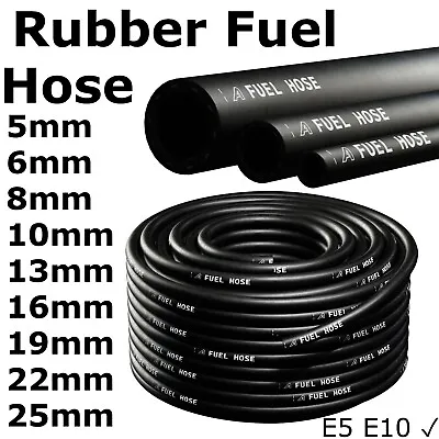 £38.02 • Buy Rubber Reinforced Fuel Hose Engine Unleaded Petrol Diesel Oil Line Fuel Pipe E10