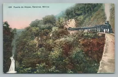 Puente De Atoyac VERACRUZ Mexican Railroad Postcard ~ Antique Train ~1930s • $9.99