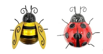 Garden Decor Pot Hangers Ladybird Or Bumblebee Metal Ornament Small Or Medium • £8.95