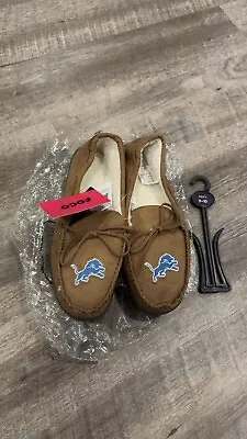 FOCO Detroit Lions Slipper Unisex Mens Medium Official NFL Team Apparel 9 10 • $28.88