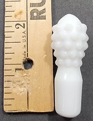 Milk Glass Decanter/Perfume Bottle Stopper • $4