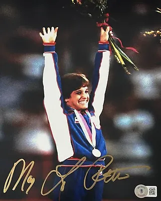 Mary Lou Retton Signed Autographed 8x10 Photo Beckett Authenticated #3 Gold • $74.99
