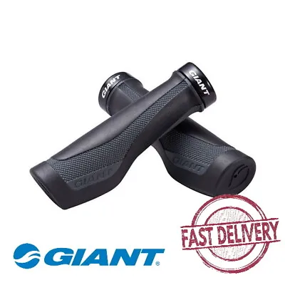 $22.82 • Buy Giant1 Connect Ergo Max Lock-On Bike Grips - Black/Gray MTB Comfort Bike Grip