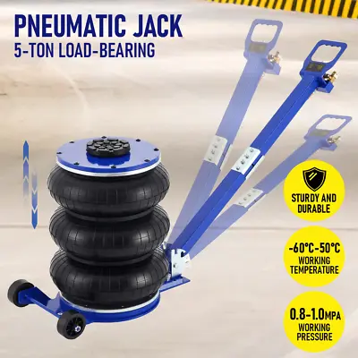 5 Ton Triple Air Bag Jack Pneumatic Jack 11000 Lbs Quick Lift Heavy Duty Reliabl • $203