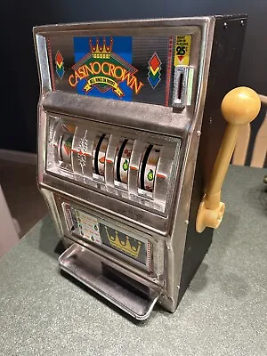 $48 • Buy VINTAGE WACO  CASINO CROWN  NOVELTY SLOT MACHINE 25 CENT COIN **AS IS** (Details