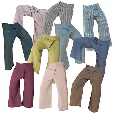 PANASIAM Thai Fisherman Pants Hand Woven | Wrap Pants Yoga Meditation Retreat • $32.80