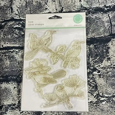 Martha Stewart BIRDS  Set OF 4 Clear Stamps Birds Stamps • $8.79