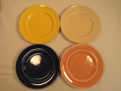 Vintage Metlox Colorstax California Pottery Salad Plates 7 3/4  Set Of 4 • $65