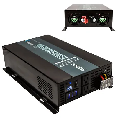 Reliable Pure Sine Wave Power Inverter 2500w 3000w 3500w 4000w 12V 24V Converter • $291.65