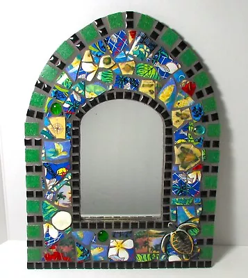 Handcrafted Mosaic Mirror From Hawaii Seaside Theme 11x15  • $24.99