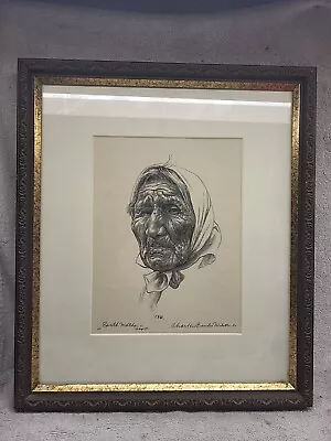 Earth Mother Signed Portrait By Charles Banks Wilson Lithograph No. 100 • $245