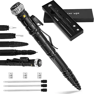 Gifts For Men Dad8 In 1 Tactical Pen Multitool Pen With LED Flashlight For Men • $10.33