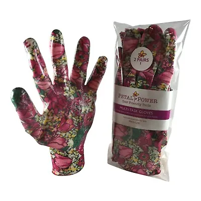 2 Pairs Ladies Gardening Gloves - Ladies Work Gloves. Best Garden Gift For Women • £6.95