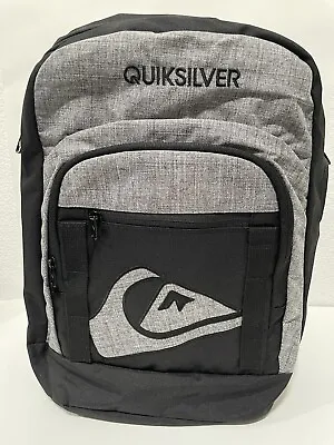 QuikSilver School Backpack Black Grey Style 7153040301 • $32.99