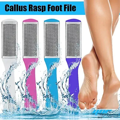 Stainless Steel Foot File Scraper Grater Pedicure Rasp Callus Remover Tool • £2.99