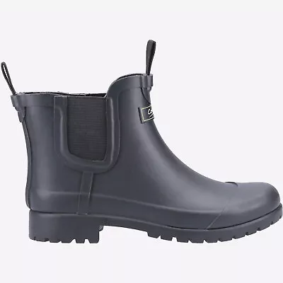 Cotswold Blenheim Womens Waterproof Mid Ankle Wellies Wellington Boots Black • £40.84