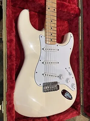 Fender 70's Reissue Stratocaster Vintage Olympic White Upgraded Pickups Case • $995