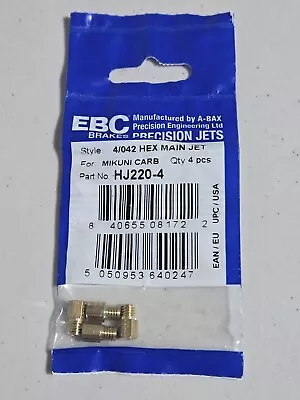 EBC Brakes Hex Main Jets #220 - 4/Pack HJ220-4 For Mikuni Carb • $15