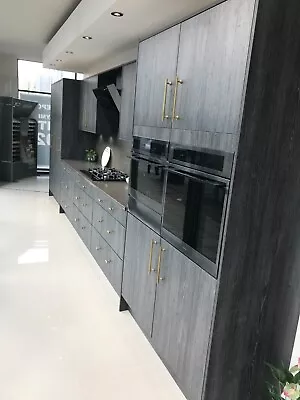 Adela Black Oak Ex-Display Kitchen With Quartz Top • £1500
