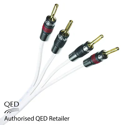 QED Silver Anniversary XT Bi-wire Cable 2+4 AIRLOC Forte Plugs Fitted 1 X 4.5m • £98.95
