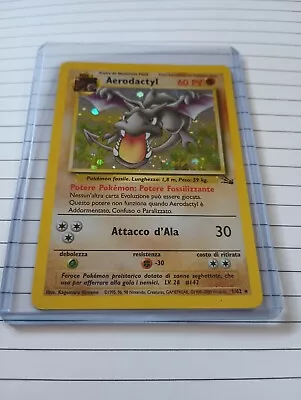 Holographic Italian Aerodactyl Pokemon Card No.1/62 Rare • $29.99