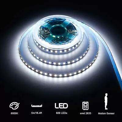 5FT/1.5M Motion Activated LED Strip Light Waterproof For Cabinet Kitchen Stair • $19.99