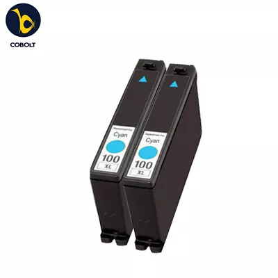 2 CYAN INK CARTRIDGE LM100 Fits For Lexmark S815 S605 S505 205 S305 S402 705 • £5.99