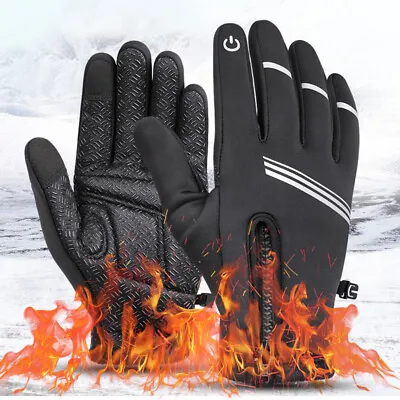 -10℃ Waterproof Winter Ski Gloves Touch Screen Warm Mittens Snow Snowboarding • $14.09