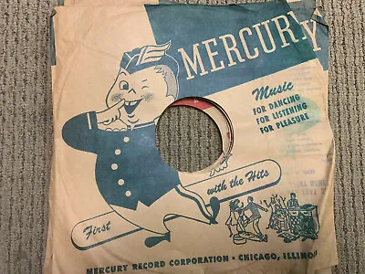 $9.99 • Buy Vintage 78 Rpm Record Sleeves Mercury Lot Of 10 Vg