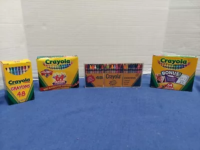 Lot Of 4 Vintage Crayola Boxes Of Crayons Never Used  2 Sealed • $20