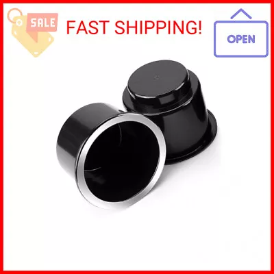 Universal Chrome Cup Holder Insert For RV Boat Car Golf Cart - 2pcs Large Plasti • $18.55