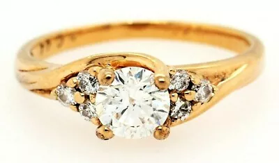 Diamond 14ct Yellow Gold Ring • $1129.90