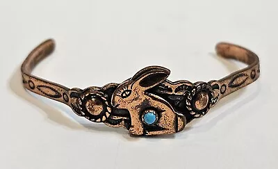 Vintage Native American Copper Rabbit Indian Tribal Childs Cuff  Bracelet • $27.95