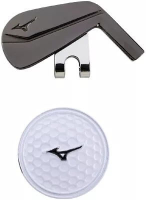 5LJD192100 Black Mizuno Japan Golf Ball Cap Clip Marker Iron Japan New • $39.66