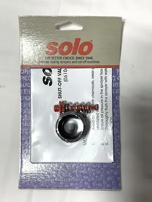 Solo 0610402-K Sprayer Shut-Off Valve Repair Kit • $11.99