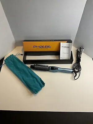 New Mini Phoebe Curling Iron Brush - Travel Size - Velvet Carrier Bag • $19.99