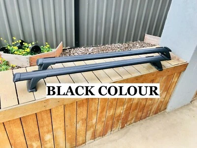 $269 • Buy 2x BLACK Aerodynamic Cross Bar / Roof Rack For SsangYong Musso & XLV 2018 - 2023