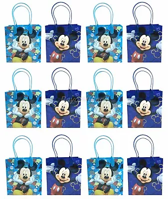 Disney Mickey Mouse Goody Bag Party Goodie Gift Birthday Candy Bags 12pc • $9.99