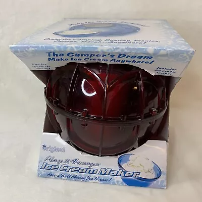 The Mega Ball Play And Freeze Ice Cream Maker Camper's Dream Quart Red Open Box • $45