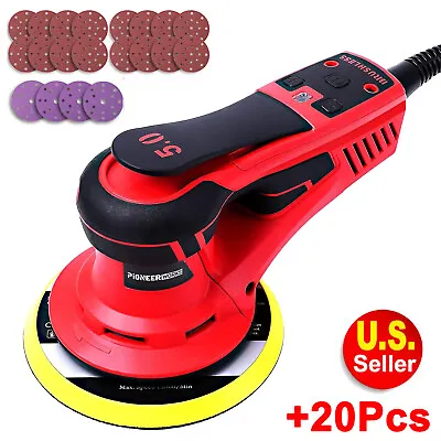 Electric 6in Brushless Random Orbital Sander 3A 10000RPM Variable Speed Powerful • $130.95