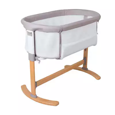 Childcare Baby Easy To Attach Remove Breathable Bedside Sleeper Bassinet Beech • $159