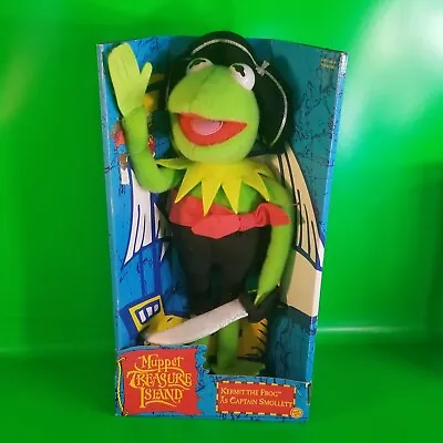 Vintage Muppet Treasure Island Kermit The Frog Captain Smollett ToyBiz 1995 15  • $67.50