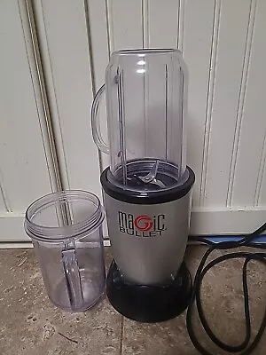 Magic Bullet Model MB1001 Blender Motor Base 2 Cups & Blade Silver Black Tested • $20.99