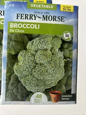 Broccoli Seeds Ferry Morse Lot Of 19 De Cicco Sell By 12/23 • $9.50