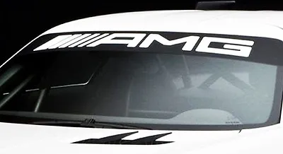 AMG Mercedes Benz Windshield Vinyl Decal Sticker Vehicle Logo Graphic • $15.40