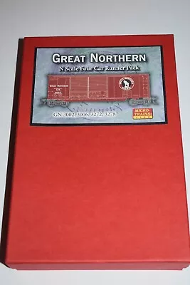 N Scale Micro-Trains Line Great Northern Set Of 4 40' Double Door Boxcar C40426 • $59.99