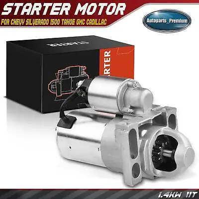 Starter Motor For Chevy Silverado 1500 Tahoe 1.4kW 12 Volt CW 11-Tooth Pinion • $66.99